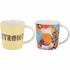 Best Pirce 🤩 Maxwell and Williams Kasey Rainbow Be Fierce Mug Set of 2 380ML Strong Gift Boxed 🔔