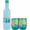 Hot Sale ⭐ Maxwell and Williams Kasey Rainbow Be Fierce Double Wall Insulated Wine Set Wild 3pc Gift Boxed ⌛