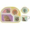 Wholesale 🔥 Maxwell and Williams Marini Ferlazzo Wild Planet Childrens Bamboo 3pc Dinner Set Yellow Gift Boxed 🤩