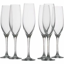 Budget ⭐ Maxwell and Williams Mansion Flute 180Ml Set Of 6 Gift Boxed 🥰