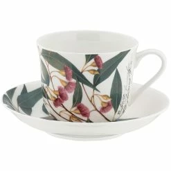 Discount 👍 Maxwell and Williams Royal Botanic Gardens Australian Botanics Breakfast Cup & Saucer 450ML Flowering Gum Gift Boxed 😀