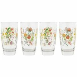 Coupon 🎁 Maxwell and Williams Royal Botanic Gardens Native Blooms Glass Tumbler 400ML Set of 4 Gift Boxed 💯