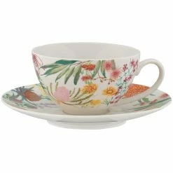 Budget 🛒 Maxwell and Williams Royal Botanic Gardens Native Blooms Coupe Cup & Saucer 200ML ❤️