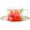 Hot Sale ❤️ Maxwell and Williams Teas and Cs Dahlia Daze Cup & Saucer 240ML Sky Gift Boxed 🥰