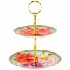 Best Sale 🔔 Maxwell and Williams Teas and Cs Dahlia Daze 2 Tiered Cake Stand Sky Gift Boxed 🎉
