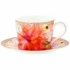 Wholesale ⭐ Maxwell and Williams Teas and Cs Dahlia Daze Cup & Saucer 240ML Pink Gift Boxed 😀