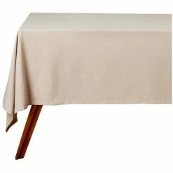 Best deal 🥰 Maxwell and Williams Cotton Classics Rectangular Tablecloth 300x150cm Pebble 👏