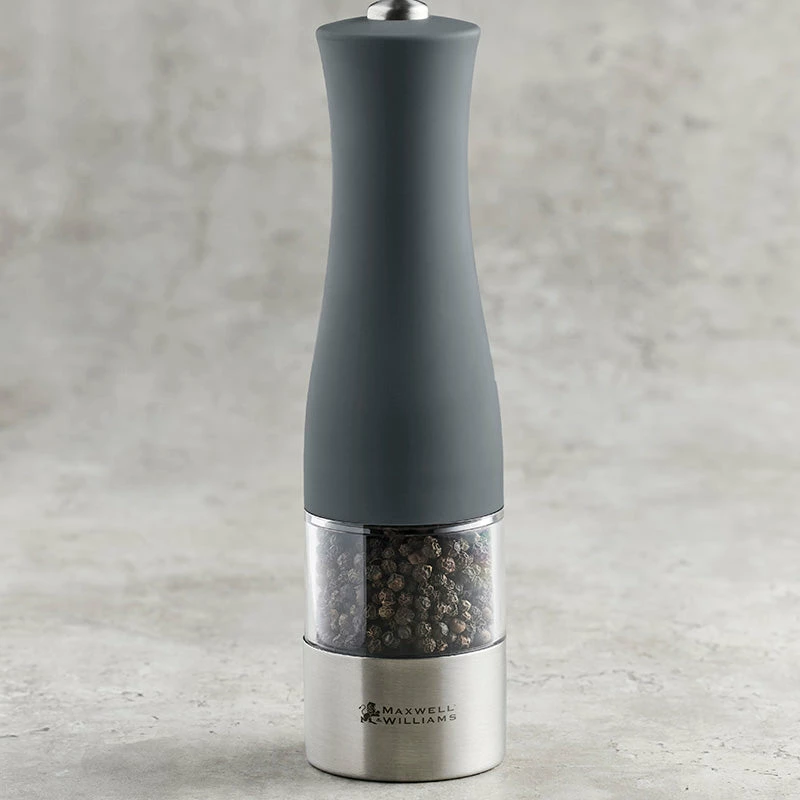 Best deal ✔️ Maxwell and Williams Cosmopolitan Electric Salt/Pepper Mill 21cm Grey Gift Boxed 🔔 2 Best deal ✔️ Maxwell and Williams Cosmopolitan Electric Salt/Pepper Mill 21cm Grey Gift Boxed 🔔 - Image 2