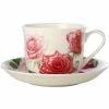 Flash Sale 🧨 Maxwell and Williams Katherine Castle Floriade Breakfast Cup & Saucer 480ml Cabbage Roses Gift Boxed 🥰