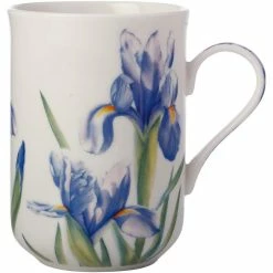 Promo 🔥 Maxwell and Williams Katherine Castle Floriade Mug 350ml Irises Gift Boxed 👏