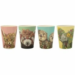 Cheapest 🥰 Maxwell and Williams Marini Ferlazzo Wild Planet Bamboo Tumbler 275ml Set of 4 Assorted 😀
