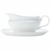 Discount 🥰 Maxwell and Williams White Basics Gravey Boat And Saucer 550ml 😍