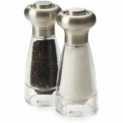Brand new ✔️ Maxwell and Williams Dynasty Stainless Steel Salt And Pepper Mill Set - 16cm 🔔