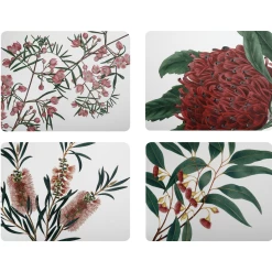 Buy 🤩 Maxwell and Williams Royal Botanic Gardens Cork Back Placemat 34x26.5cm Set of 4 Assorted Gift Boxed ❤️
